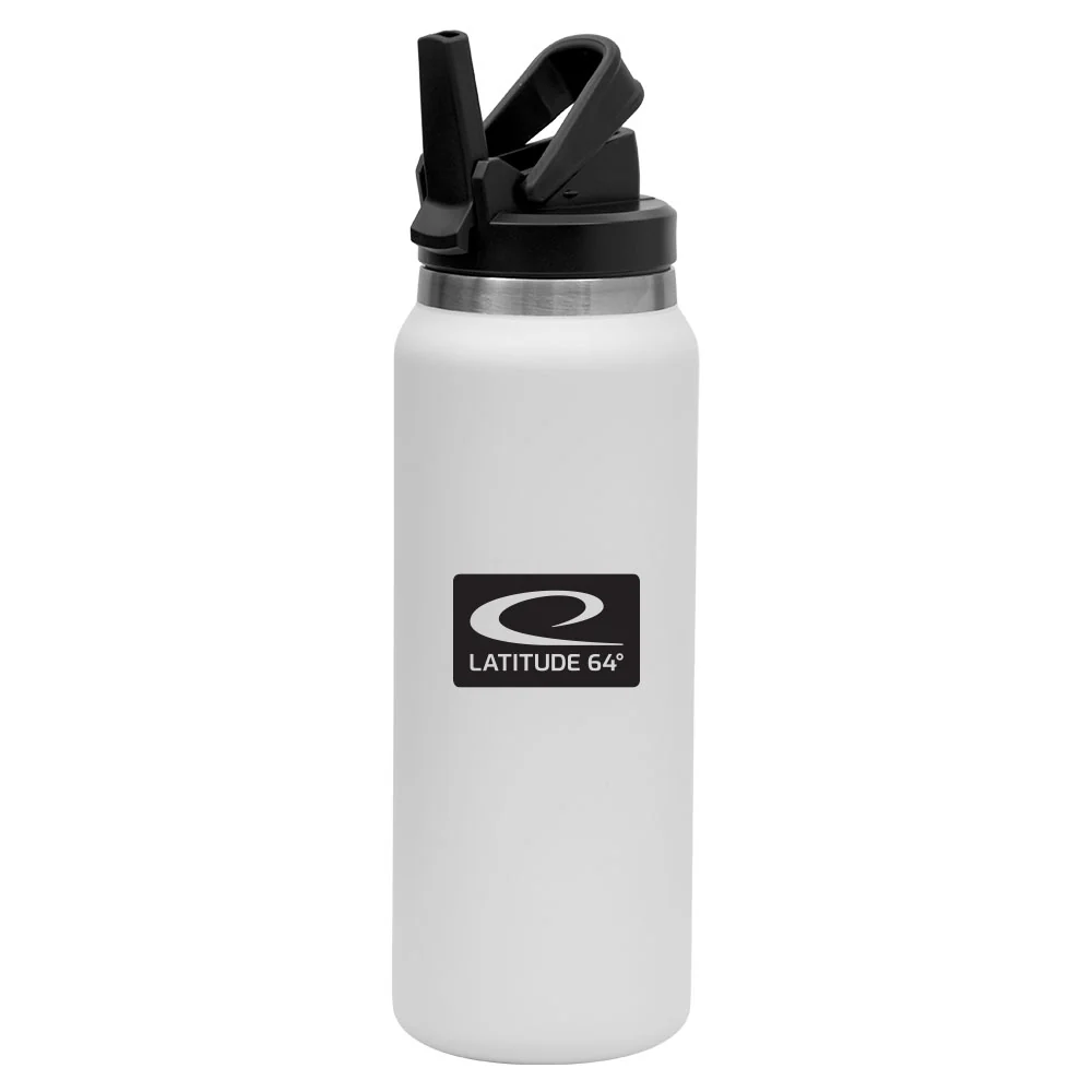 32oz Stainless Steel Water Bottle w/ Straw - Image 3